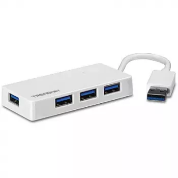 Keskitin Trendnet TU3-H4E USB 3.2 Gen 1 Type-A valkoinen
