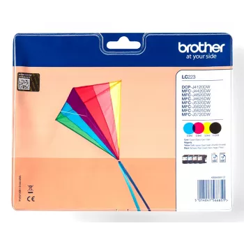 Brother LC223VALBPDR mustekasetti 4 kpl alkuperäinen musta, syaani, magenta, keltainen