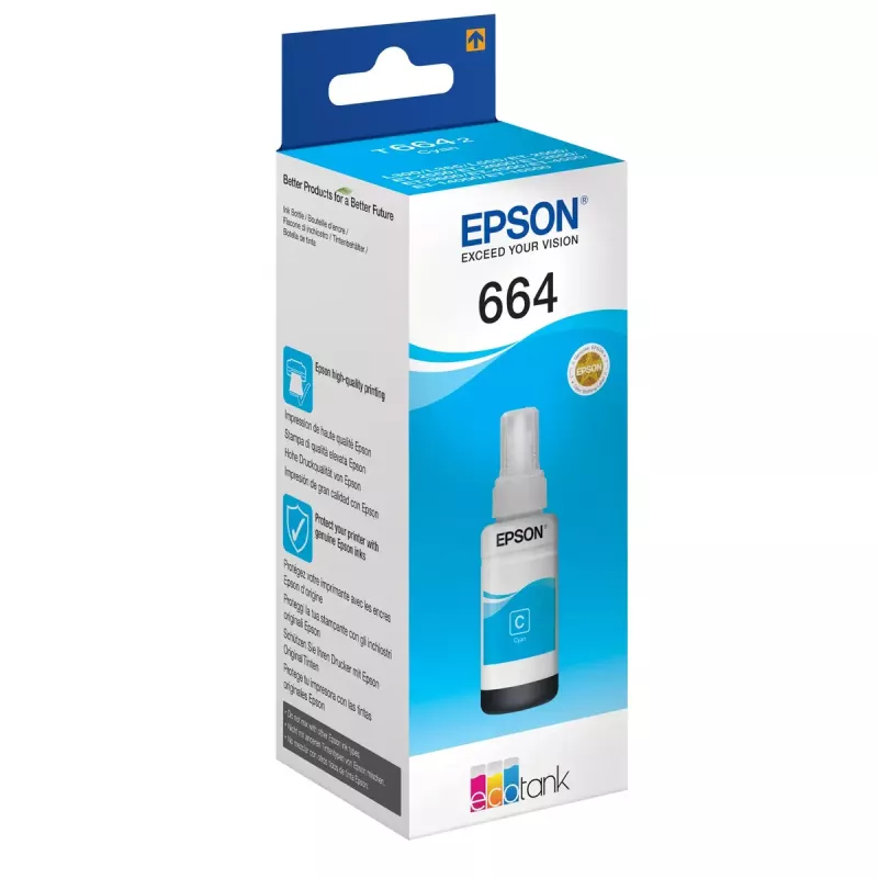 Epson 664 Ecotank syaani mustepullo (70 ml)