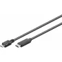 Goobay USB-kaapeli USB 2.0 1m Micro-USB B USB C musta