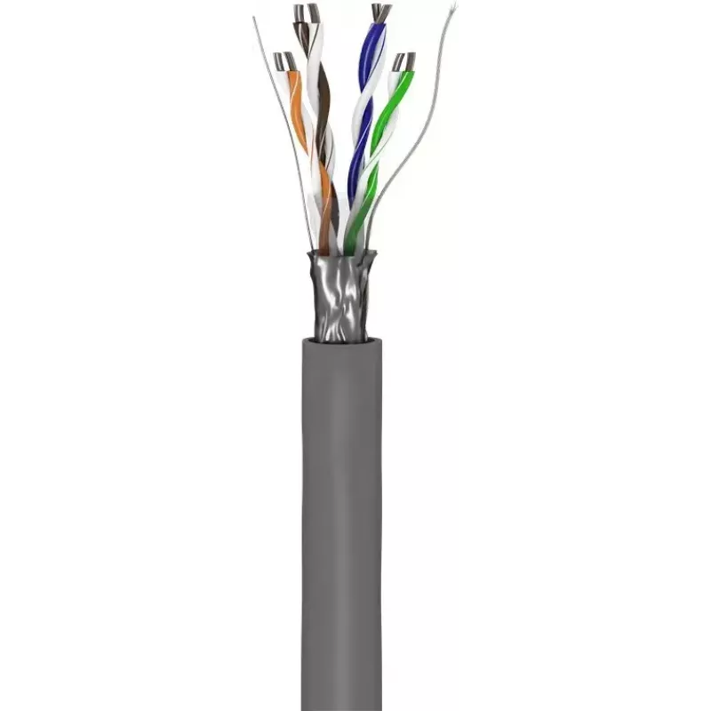 Verkkokaapeli Goobay CAT 5e F/UTP harmaa 100m
