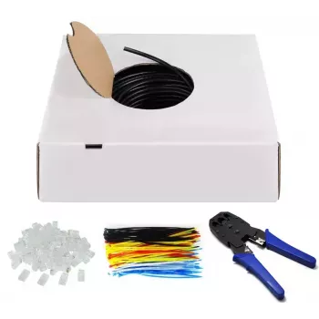 Verkkokaapeli Goobay 94399 U/UTP Cat6 305 m musta