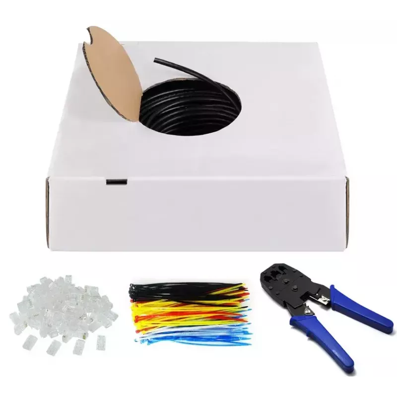 Verkkokaapeli Goobay 94399 U/UTP Cat6 305 m musta