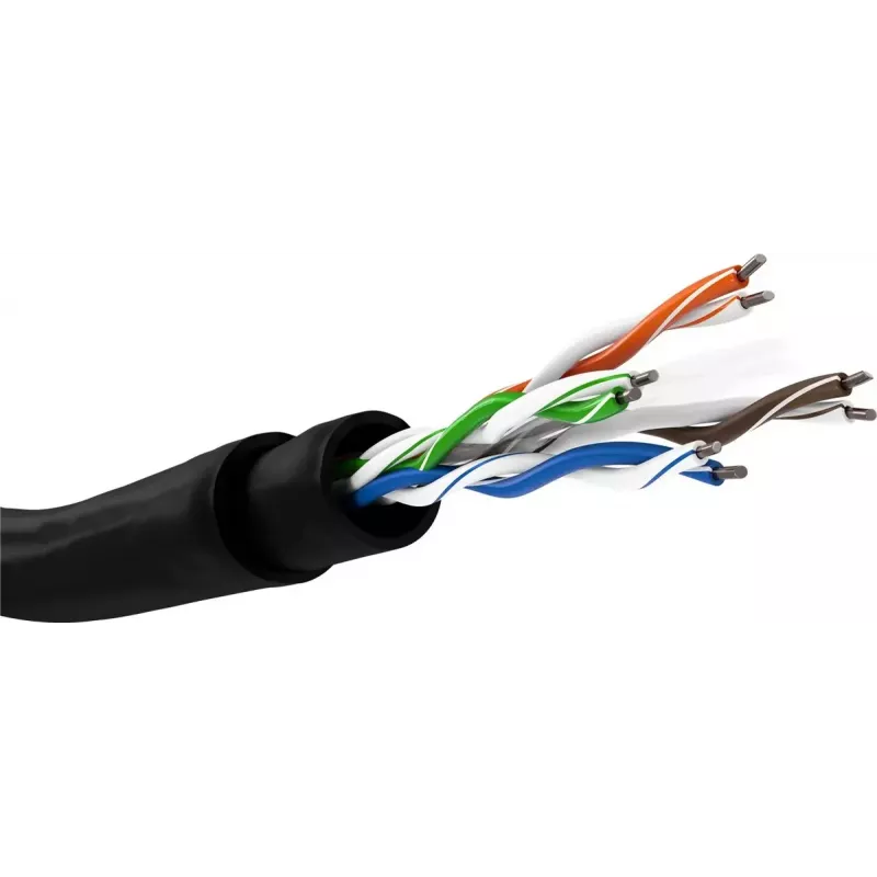 Verkkokaapeli Goobay 94399 U/UTP Cat6 305 m musta