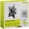Goobay TV EasyFlex M kallistettava seinäteline, musta (51893)