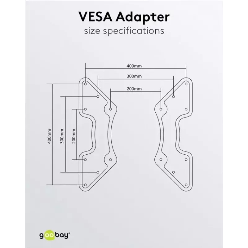 VESA-adapteri TV:n seinätelineeseen Goobay 60134