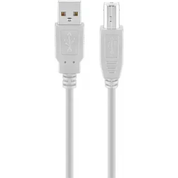 Goobay USB 2.0 Hi-Speed -kaapeli harmaa 5 m USB A - USB B 0,48 Gbit/s