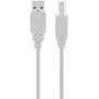 Goobay USB 2.0 Hi-Speed -kaapeli harmaa 5 m USB A - USB B 0,48 Gbit/s