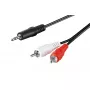Audiokaapeli Goobay 51652 10 m 3,5 mm - 2 x RCA musta