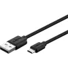 Goobay Micro-USB-pikalataus- ja synkronointikaapeli 1 m USB 2.0 musta