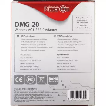 WLAN-sovitin Inter-Tech DMG-20