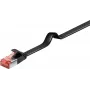 Goobay CAT 6 litteä U/FTP -verkkokaapeli 94235, 5 m, musta