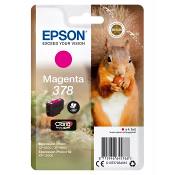 Värikasetti Epson 378 magenta 360 sivua muste C13T37834010