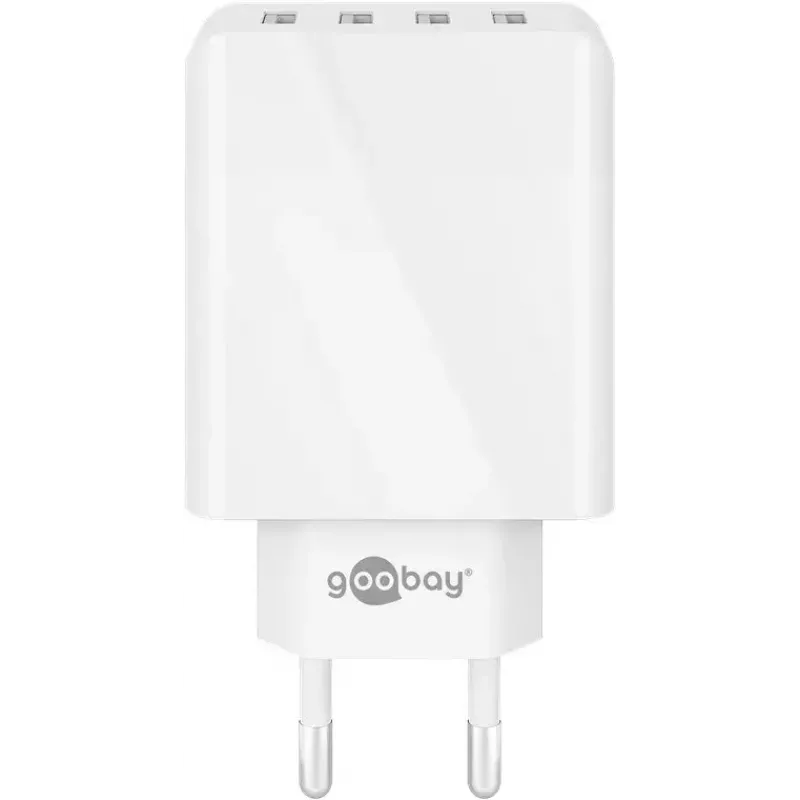 Sisälaturi Wentronic 44962 universaali valkoinen 4 USB-liitäntää 5V