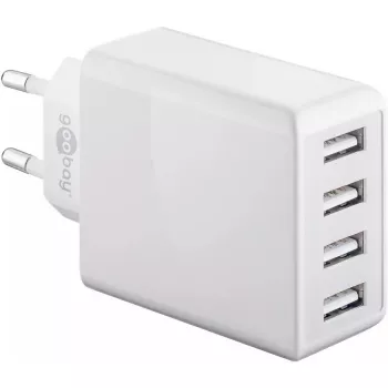 Sisälaturi Wentronic 44962 universaali valkoinen 4 USB-liitäntää 5V