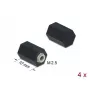 Väliholkki M2,5 kuusio sisä 10 mm musta 4 kpl DeLOCK 60243