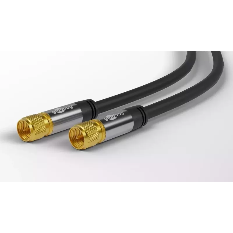 Koaksiaalikaapeli Wentronic 70664 2 m F musta