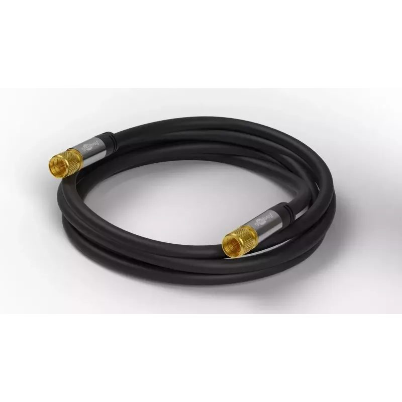 Koaksiaalikaapeli Wentronic 70664 2 m F musta