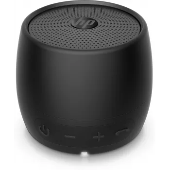 HP musta Bluetooth-kaiutin 360, johdollinen ja langaton, mono kannettava kaiutin, musta, sylinteri, painikkeet, yleiskäyttöinen