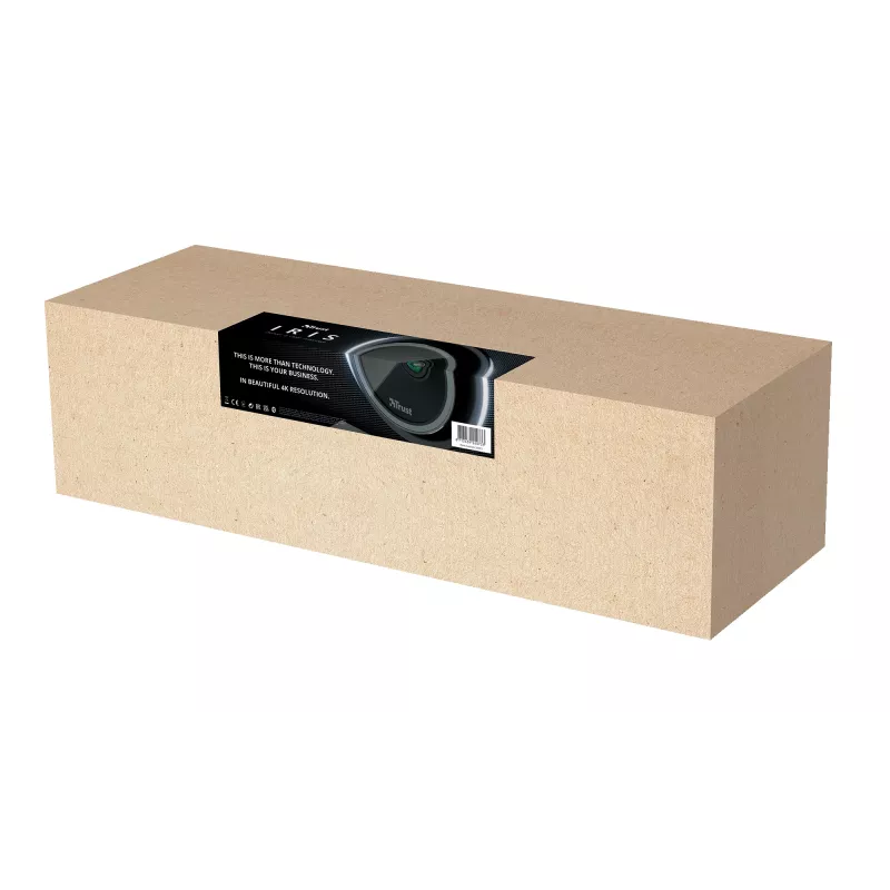 Trust IRIS 24073 4K-konferenssiverkkokamera, 3840 x 2160, kiinteä tarkennus, ääni, USB 3.2 Gen 1, musta