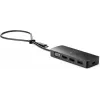 HP USB-C Travel Hub G2, johdollinen, USB 3.2 Gen 1 (3.1 Gen 1) Type-C, musta, Kiina, Windows 10, 107 mm