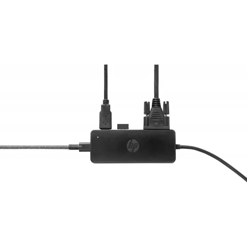 HP USB-C Travel Hub G2, johdollinen, USB 3.2 Gen 1 (3.1 Gen 1) Type-C, musta, Kiina, Windows 10, 107 mm