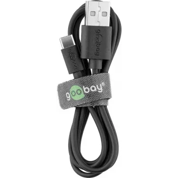 Laturisarja Goobay USB-C 5W kaapelilla 1m musta