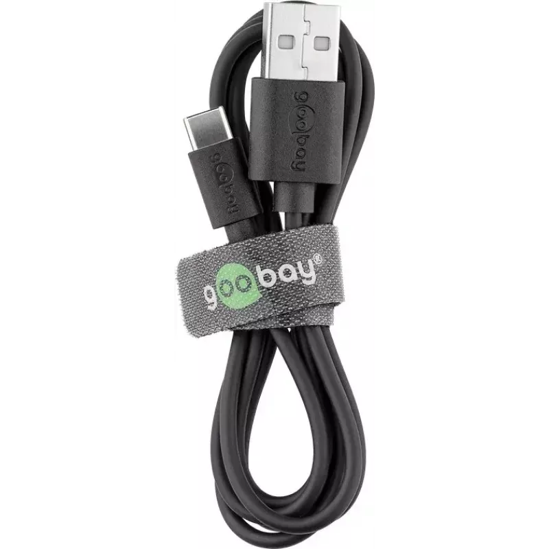 Laturisarja Goobay USB-C 5W kaapelilla 1m musta