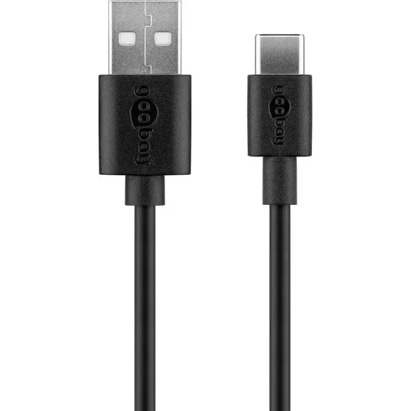 Laturisarja Goobay USB-C 5W kaapelilla 1m musta