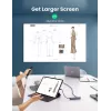 Ugreen CM418 10919 5-in-1 USB-C-keskitin, HDMI 4K 30 Hz, Ethernet, USB 3.0, Power Delivery, alumiini, harmaa