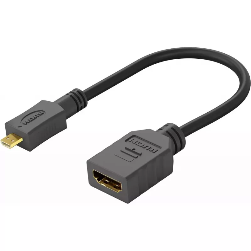Goobay Wentronic 58683 Micro HDMI (D-tyyppi) – HDMI (A-tyyppi) -sovitin