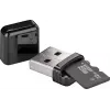 Kortinlukija GOOBAY USB-A 2.0 MicroSD:lle, 480 Mbit/s, musta