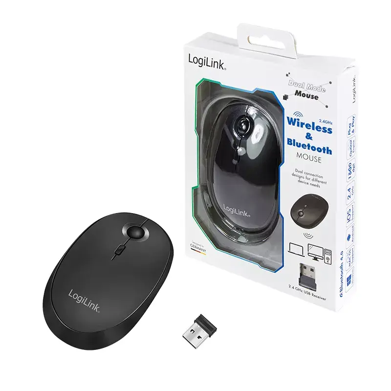Hiiri LogiLink ID0204 RF Wireless + Bluetooth