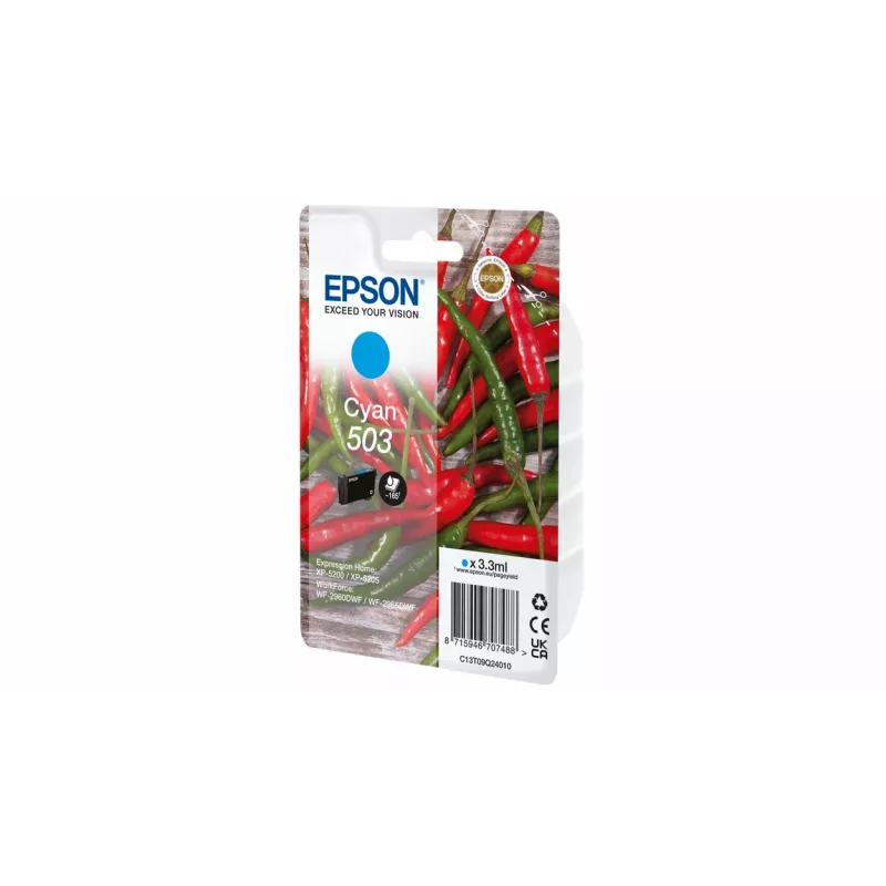 Epson 503 mustepatruuna 1 kpl alkuperäinen vakiokapasiteetti sininen