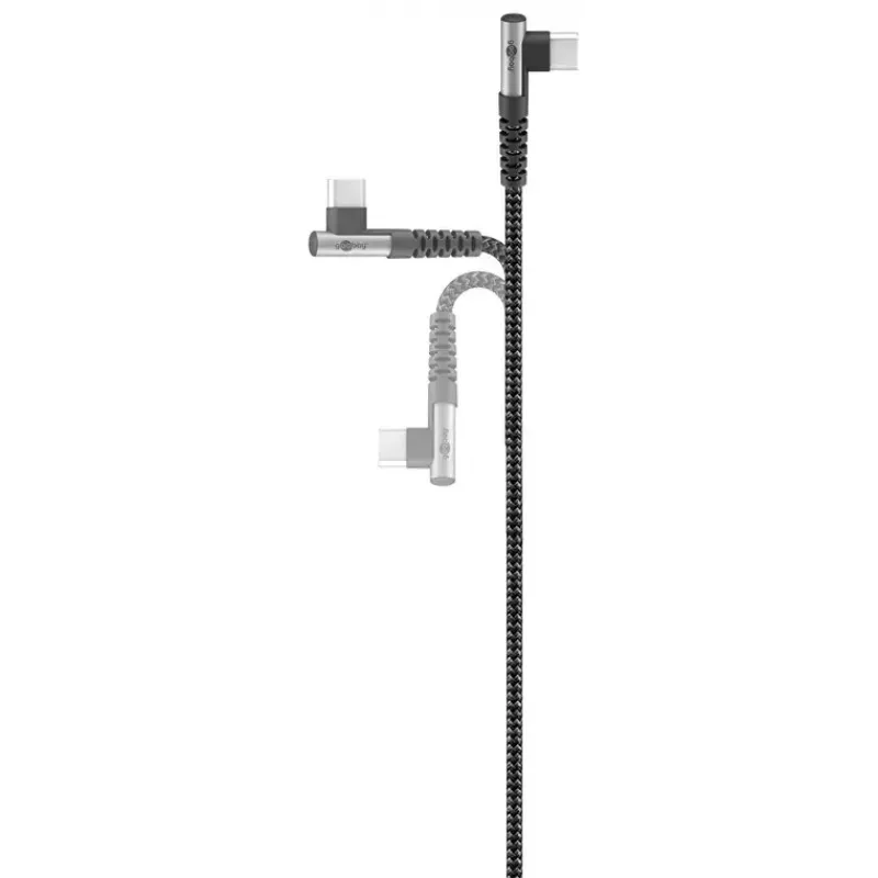 Goobay USB-kaapeli USB 2.0 2 m USB-C musta/harmaa