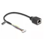 Verkkokaapeli DeLOCK 88007 RJ45 - 4-pin 6-pin Cat5e 0,3 m musta