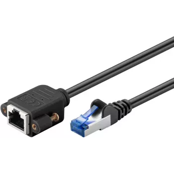 Verkkokaapeli Goobay 65645 RJ-45 Cat6a 5 m musta