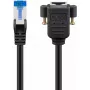 Verkkokaapeli Goobay 65645 RJ-45 Cat6a 5 m musta