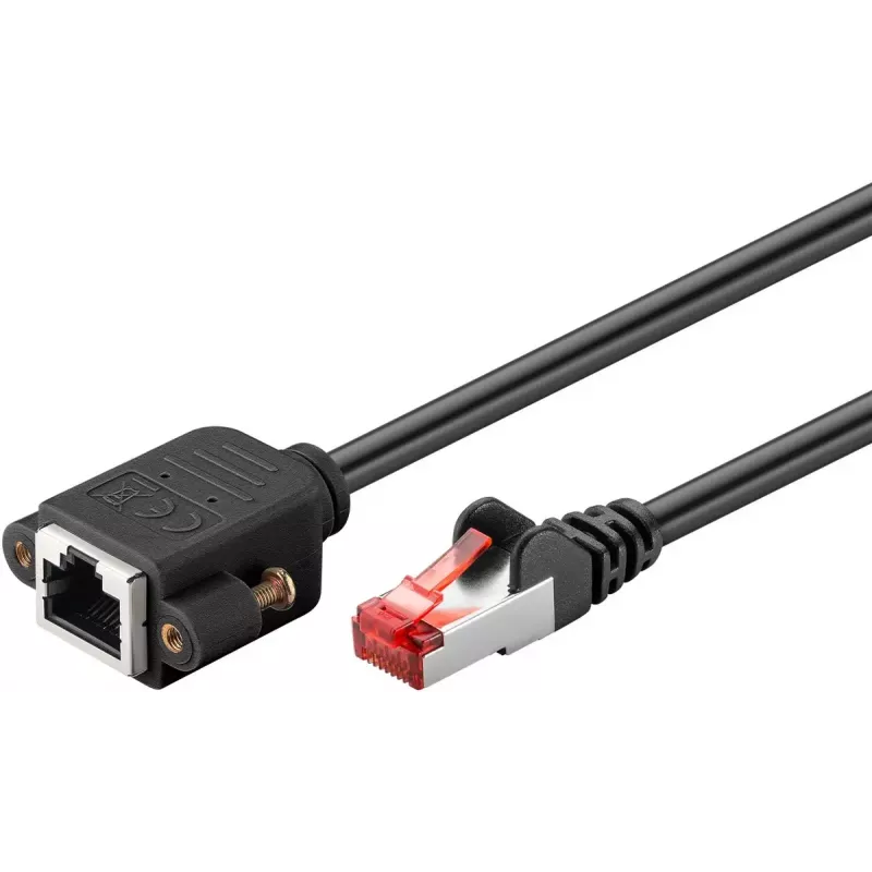 Verkkokaapeli Goobay 65637 RJ-45 Cat6 1 m musta
