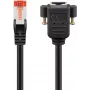 Verkkokaapeli Goobay 65637 RJ-45 Cat6 1 m musta