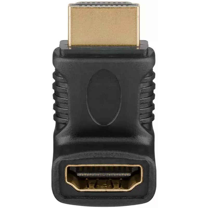 Goobay HDMI-videokaapeli-adapteri 65744 musta liitin korkealaatuinen