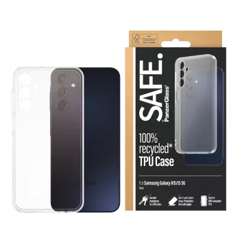 PanzerGlass SAFE. by ® TPU-kotelo Samsung Galaxy A15 | A15 5G | läpinäkyvä
