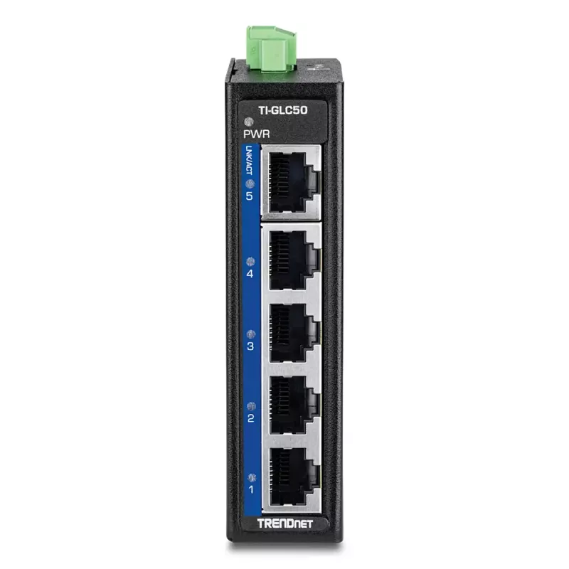 Hallitsematon kytkin Trendnet TI-GLC50 Gigabit Ethernet 5 porttia musta