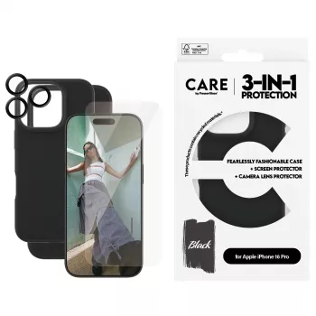 3-in-1-pakkaus PanzerGlass CARE by Fashion iPhone 16 Pro