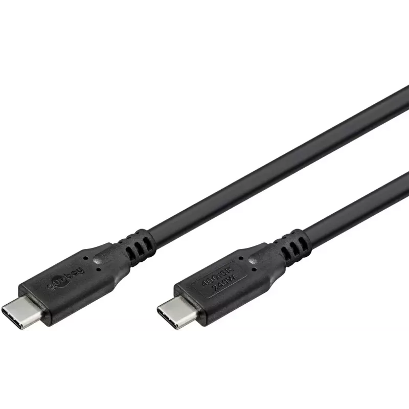 USB-kaapeli Goobay 74184 USB4 Gen 2x2 1,5 m USB-C musta