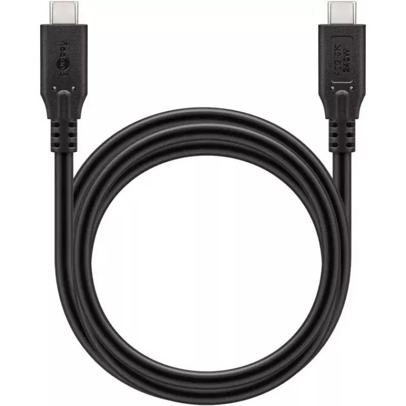 USB-kaapeli Goobay 74184 USB4 Gen 2x2 1,5 m USB-C musta