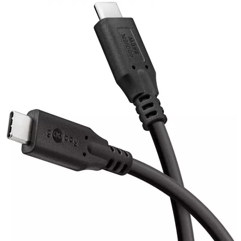 USB-kaapeli Goobay 74184 USB4 Gen 2x2 1,5 m USB-C musta