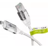Goobay USB-C 3.1 - RJ45 Ethernet-kaapeli Slim, 1,5 m, valkoinen (74386)