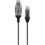 Goobay 74398 kaapeliadapteri USB 3.0 Type-A - RJ45 7,5 m musta hopea