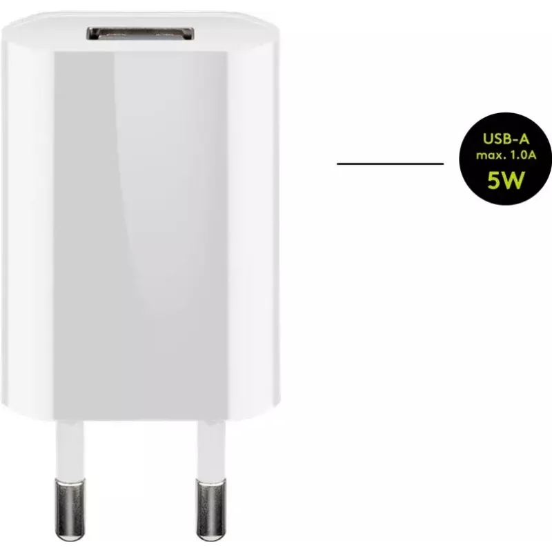 Laturisarja Goobay 5W Apple Lightning sisäkäyttöön AC matkapuhelin